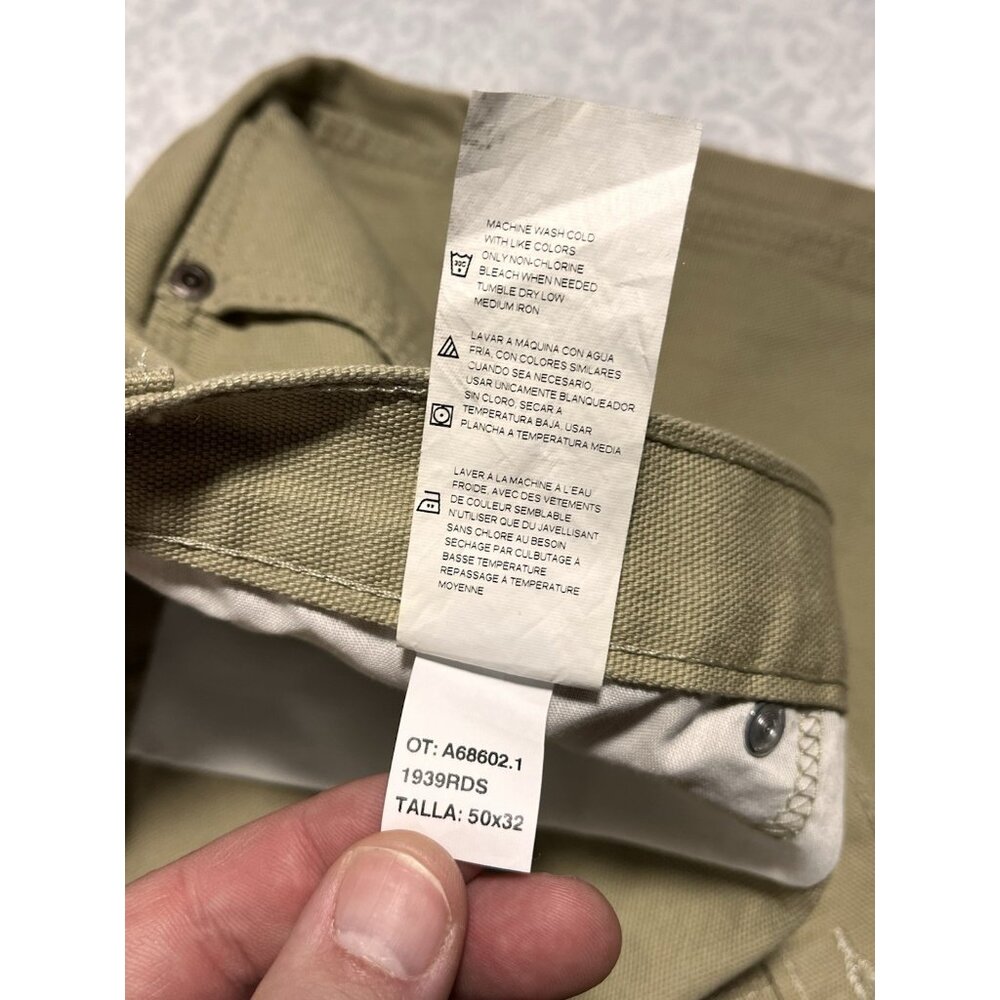 NWT Dickies 50x32 Men’s Carpenter Pants Khakis Straight Leg Relaxed Fit Tan - Picture 8 of 11